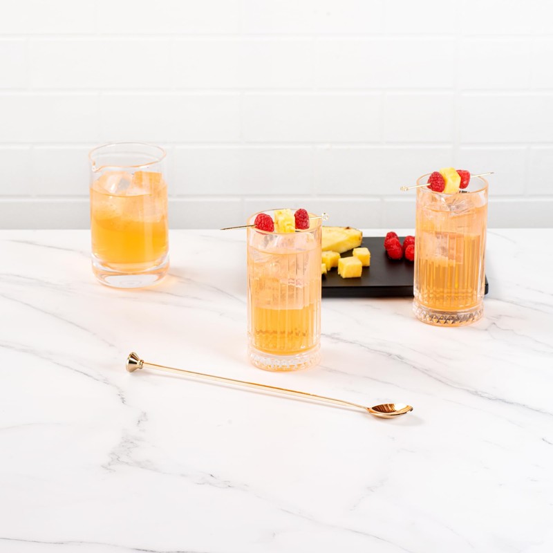 12" Stainless Steel Muddler Barspoon: Perfect for Professional Bars or