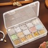 2 Pack 15 Grid Storage Organizer, Independent Small Compartment Boxes