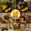 Long Cuff Cowhide Leather Work Gloves for Men & Women