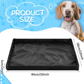 FoldTier Dog Pee Pad Holder with 4 Fixing Clips 33 x 23 Inch Extra Large Foldable Potty Pads Puppy Pad Holder Tray for Dogs Training High Side Easy to Clean