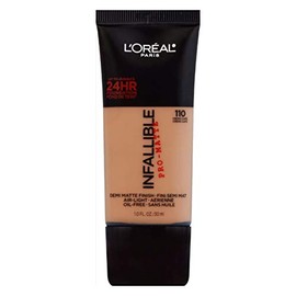 L'Oreal Paris Infallible Pro-Matte Liquid Longwear Foundation, Créme Café, 1 fl; oz.