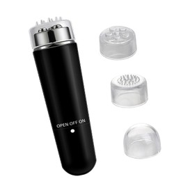 Brinmomp Mini Massager, Mini Tool Mini Tavel Massager with for Face Neck Head Back (Black)