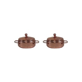 Rossi Rosa Copper Pots Set 2 Pieces, Multi-Colour, One Size