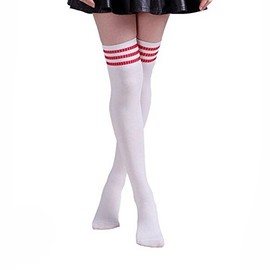 HugeStore Women's Long Stripe Socks, Overknee Stockings, Knee Tights