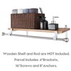 AddGrace Closet Rod Bracket Heavy Duty Shelf Brackets 10 Inch