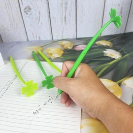 (JQ) Four-Leaf Clover Pen Lucky Gift Student Ballpoint Pen X (10-pack) / (제이큐)네잎클로버 펜 행운 선물용 학생 볼펜 X ( 10매입 )
