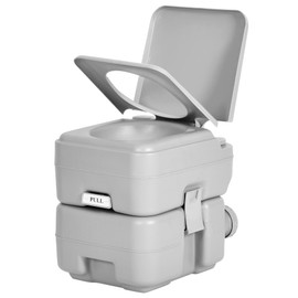 YITAMOTOR 5.8 Gallon Portable Toilet for Camping, RV Travel Potty with Press Flush Pump, Leak-proof Seal Ring for Travel, Boating, Hiking, Trips