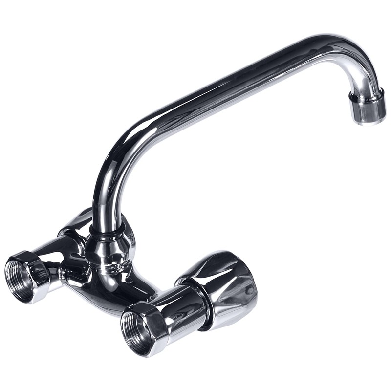 Montserrat Eko Series Wide Wall Mount High Spout Kitchen Tap