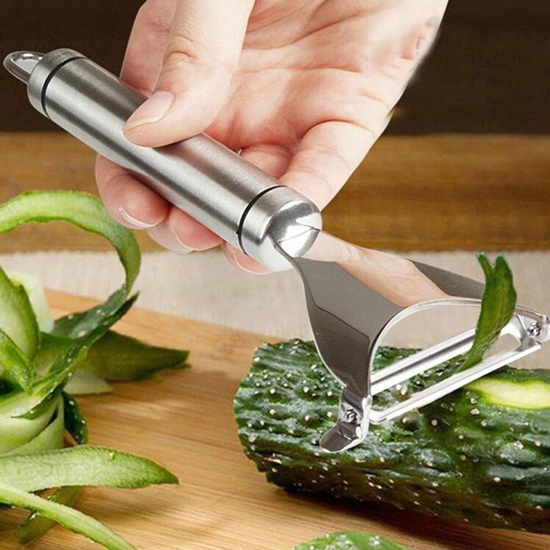 Potato Peelers, Y Shape Straight Blade 304 Stainless Steel Peeler