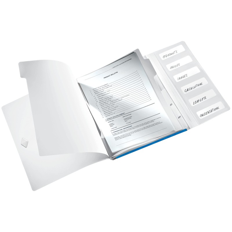 Leitz A4 Divider Book, Holds Up to 200 Sheets, Integrated