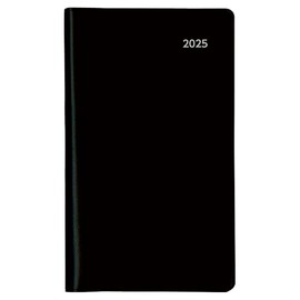 Daigo E8308 2025 Planner, Appointment, Monthly, Horizontal Black, Begins December 2024