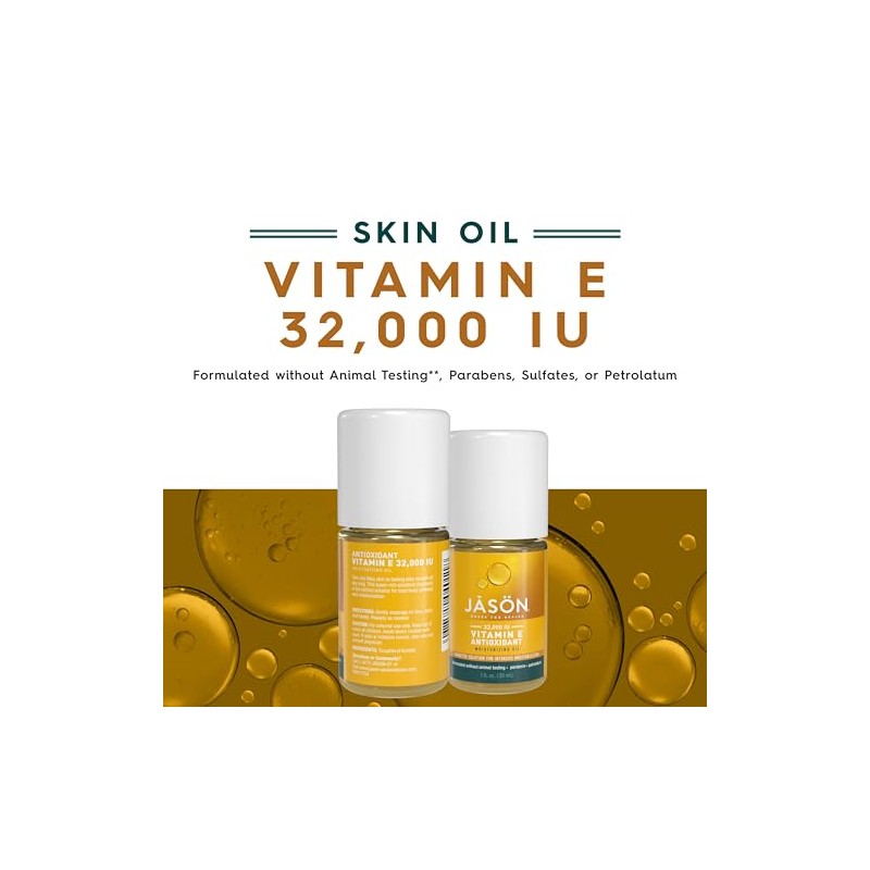 JASON Vitamin E 32,000 IU Extra Strength Targeted Solution Oil,