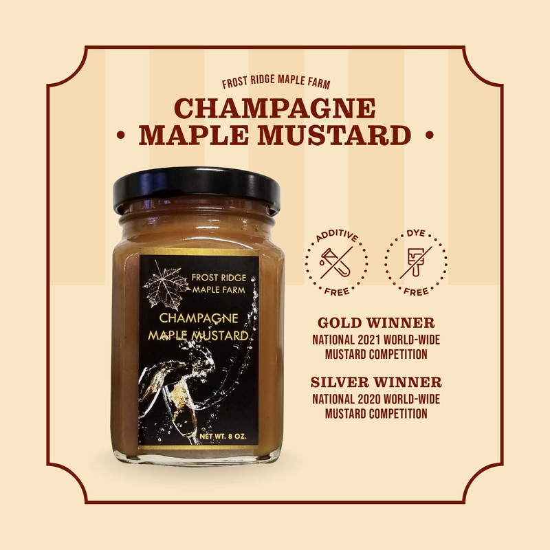 Frost Ridge Maple Farm, Champagne Maple Mustard (8 Ounce)