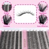 Diy Extensiones Pestañas , Kit De Racimos De Pestañas Mixto