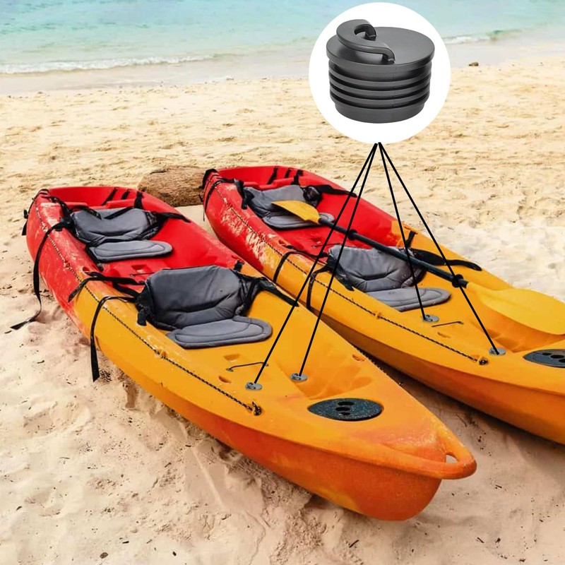 Kayak Scupper Plugs Kits, Push Drain Hole Stoppers, Universal Kayak