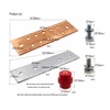 LBY .157" x 2.36" x 7.87" Copper Ground Bar Kit,