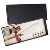 Feather Pen Set Craft Retro Carved Stainless Steel Writing Suit
