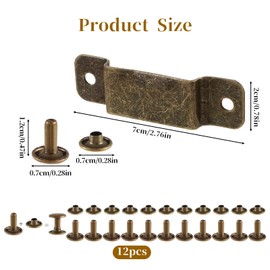 6 Pcs Tape Measure Clip Measuring Tape Holder Metal Measuring Tape Belt Holder Tape Holder for Tool Belt Tape Measure Clips with Rivets with Rivets Tape Measure Hanging Tape Holder for Easy to Carry