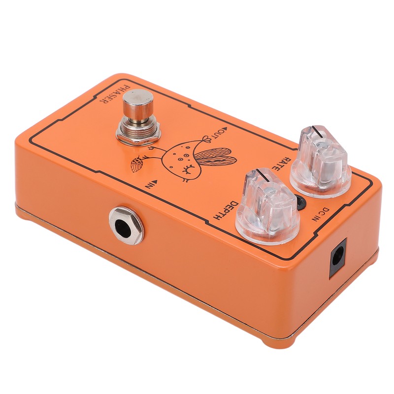 Phase Effect Metal Rate Depth Knobs Guitar Monoblock Phaser Pedal
