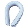 Crosby Heavy Wire Rope Thimble, 3/8 in, Steel Galvanized Steel