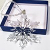Annual Edition Ornament 2026, Crystal Glass Snowflake Christmas Ornaments