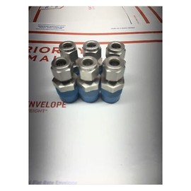 SWAGELOK SS-600-1-8 Stainless Steel, Tube Fitting, Male Connector, 3/8 in. Tube OD X 1/2 in. Male NPT