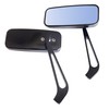 MotorToGo Custom Black Small Side Rear View Mirrors for 2008