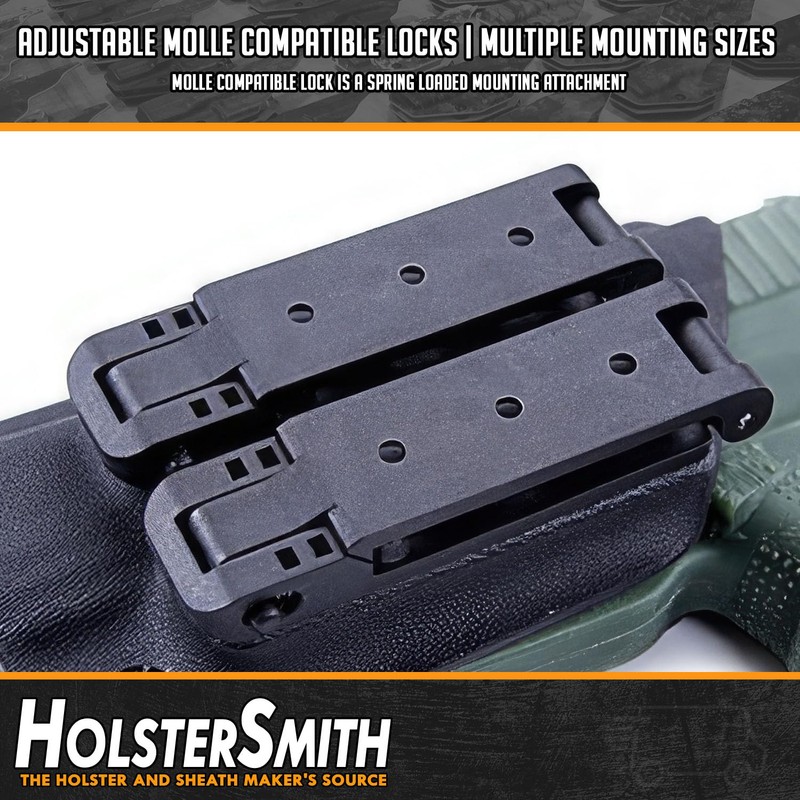 Molle Lock - Holster Mounting Attachment - Tactical Black -