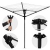 MYOYAY Rotary Outdoor Umbrella Drying Rack Umbrella Rotary Dryer Clothes