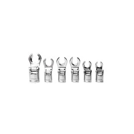 4LIFETIMELINES 3/8" Drive Crow's Feet Adjustable Flare Nut Sockets, 6 Piece Metric Set - 10mm, 12mm, 13mm, 14mm, 15mm, 17mm