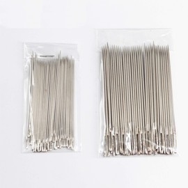 Large Eye Needles for Hand Sewing, Needle and Thread，Large Eye Sewing Needles Hand, 2 Sizes Large Needles with Large Eyes Easy to Thread， 40 Piece Stainless Steel Yarn Knitting Needles，Embroidery Needles Large Eye Stitching Needles for Quilting Bead Loom