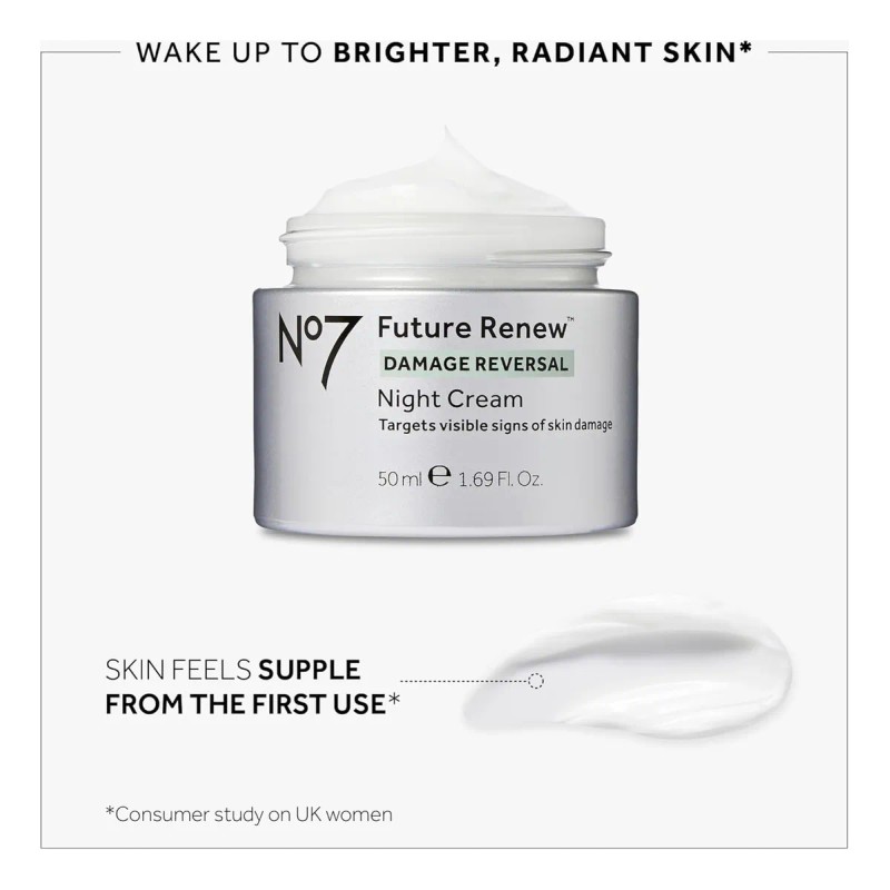 No7 Future Renew Damage Reversal Night Cream - Hidratante Fa