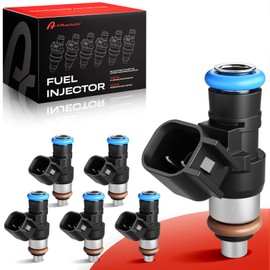 A Plus Auto Fuel Injectors Set of 6, Compatible with Ford Edge Flex Fusion Taurus Taurus X, LincoIn MKS MKT MKX MKZ, Mazda 6, Mazda CX-9, Mercury Sable-V6 3.5L 3.7L, Gas, Replace Part 0280158091