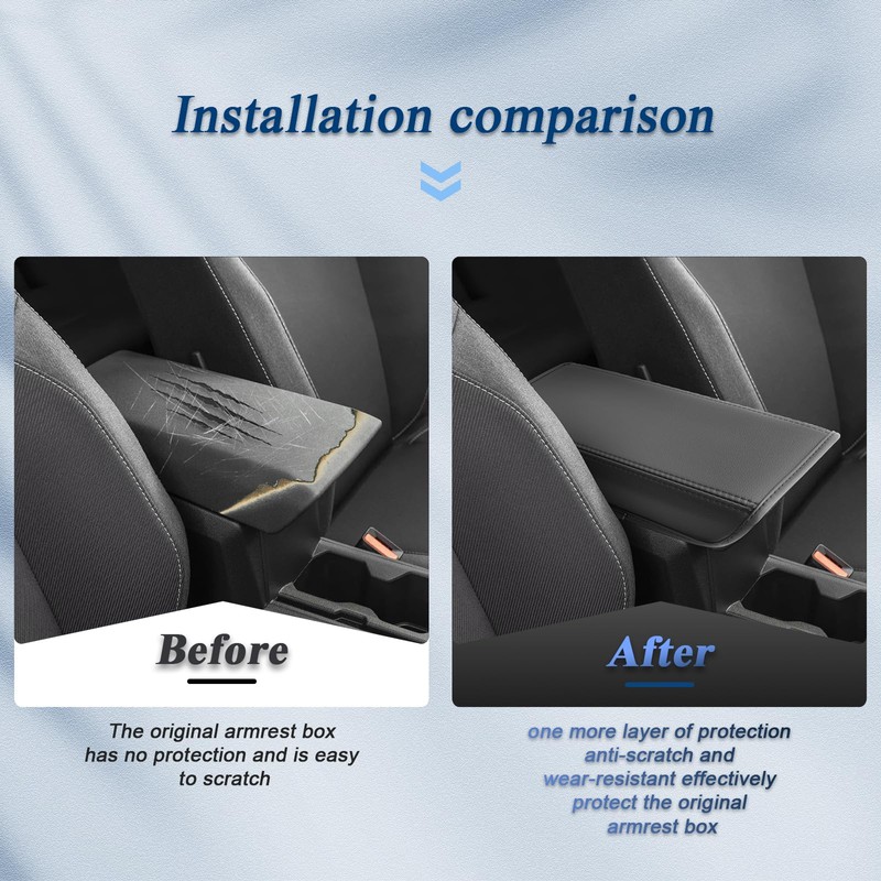 BIBIBO Armrest Cover Compatible with Dacia Duster 2024 2025, Armrest