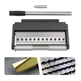 Mini Brake Manual Bending Brake 0-90 Degrees Adjustable Bending Angle Brake Portable Manual Bending Brake Metal Bending Folding Machine with Detachable Handle for Bending Steel Copper Aluminum