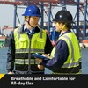 COOLJOB 9 Pockets Reflective Mesh Safety Vest for Men, Hi-vis