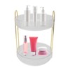 Makeup Organizer Rack 2 Tier 360 Deg Rotation Space Saving