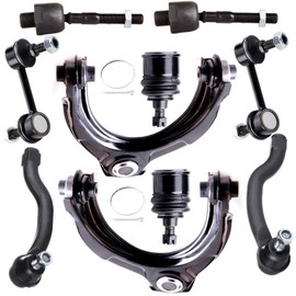 SCITOO 10Pcs Suspension Upper Control Arms Lower Ball Joints Tie Rod Ends Front Sway Bar Links Kit fit 08 09 2010 2011 2012 for Accord