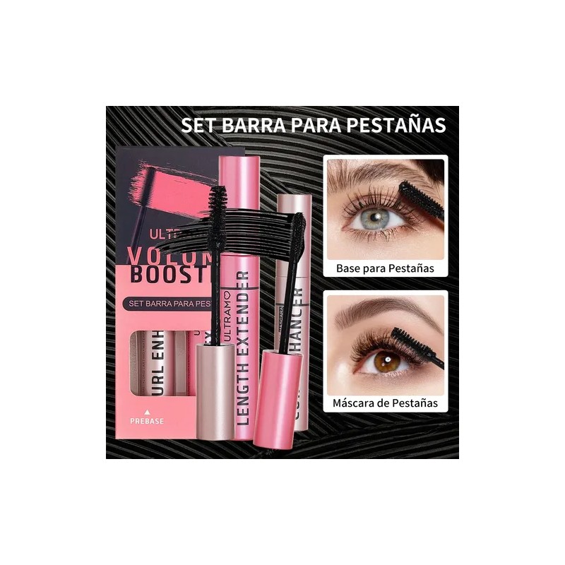 Set Máscara De Pestañas Barra Para Pestañas Ultramo 2 Pack