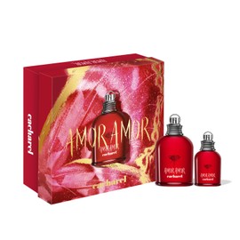 Cacharel Cacharel Amor Amor EDT - Womens Fragrance Gift Set - Fruity Perfume, Vanilla, Musks Accord, Blackcurrant & Lily Accords - 2-Piece Set Includes Full Size Scent 3.4 Oz + 1 Travel Format 1.0 Oz