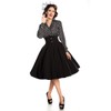 Belsira Circle Skirt Medium-Length Skirt Black XXL