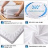 Luxury fitted breathable waterproof brushed cotton mattress protector, Single bed