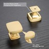 Haliwu 30 Pack Cabinet Knobs Gold Dresser Drawer Knobs, Brushed