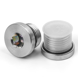 SRJQXH Pack of 2 blanking plugs, 1/2 inch, sealing plugs, blanking plugs, water pipe, carbon steel sealing plug with fork ring, suitable for sealing pipes