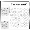 Mabor 180Pcs Blank Bubble Sticker Labels to Write on Decorative
