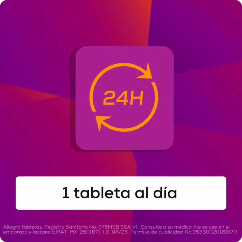 Allegra Antihistamínico para Alergias Leves a Moderadas 10 tabletas 120