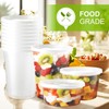 LATERN 24Pcs Plastic Food Containers with Lids, 720ml /24oz Reusable