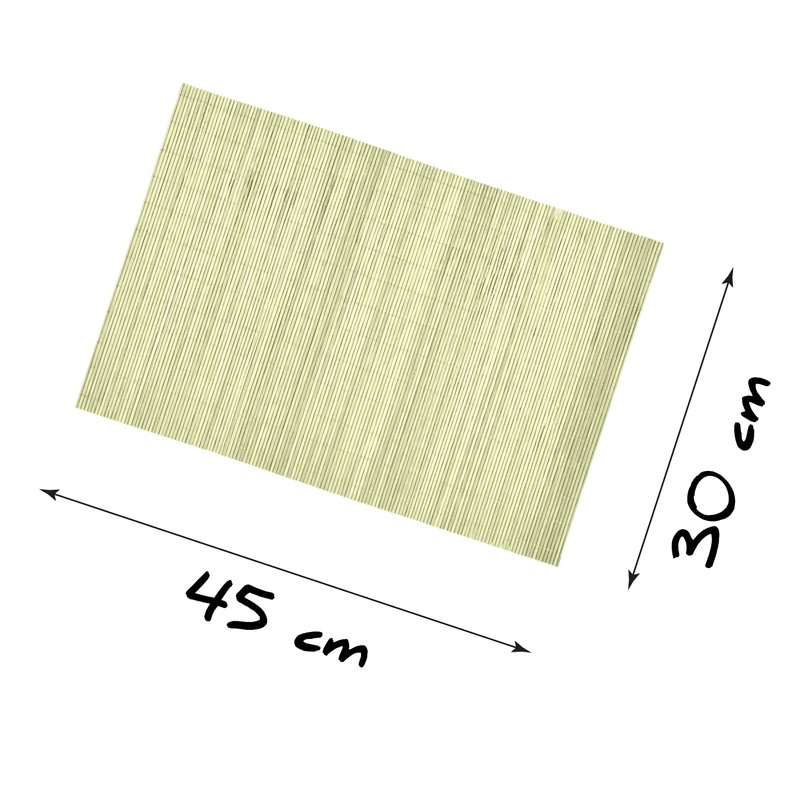 30 x 45 cm Rectangular Bamboo Table Mat - Non-slip,