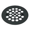 Westbrass 4-1/4" O.D. Shower Strainer Plastic-Oddities Style, Matte Black, D3193-62