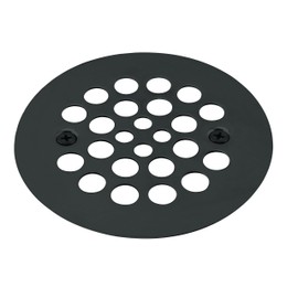 Westbrass 4-1/4" O.D. Shower Strainer Plastic-Oddities Style, Matte Black, D3193-62